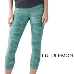 LULULEMON Wunder Under Hi Rise Crop | Space Dye Camo | Women’s 6